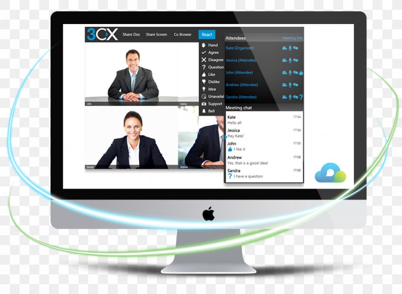 Computer Software 3CX Phone System Teleseminars Business Optivoice, PNG, 970x710px, 3cx Phone System, Computer Software, Bideokonferentzia, Brand, Business Download Free