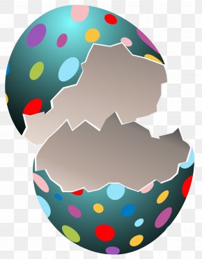 Broken Easter Egg Transparent Clip Art Image - Easter Bunny Easter Egg Clip Art PNG