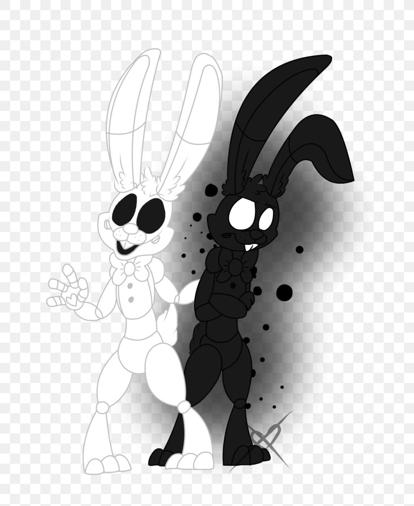 FNaF World DeviantArt Rabbit Work Of Art, PNG, 795x1004px, Fnaf World, Art, Artist, Black And White, Character Download Free