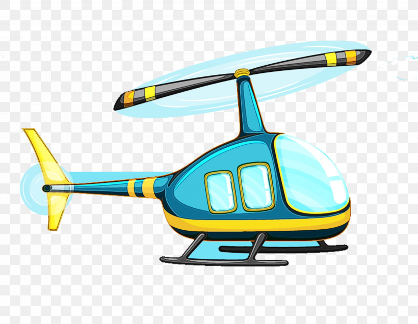 Helicopter Helicopter Rotor Radio-controlled Helicopter Aircraft Rotorcraft, PNG, 3000x2327px, Watercolor, Aircraft, Cartoon, Collage, Diary Download Free