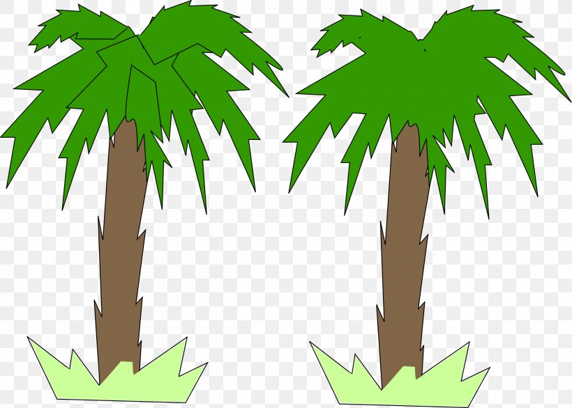 Arecaceae Tree Two-dimensional Space Clip Art, PNG, 2400x1717px, 2d Computer Graphics, Arecaceae, Arecales, Branch, Coconut Download Free