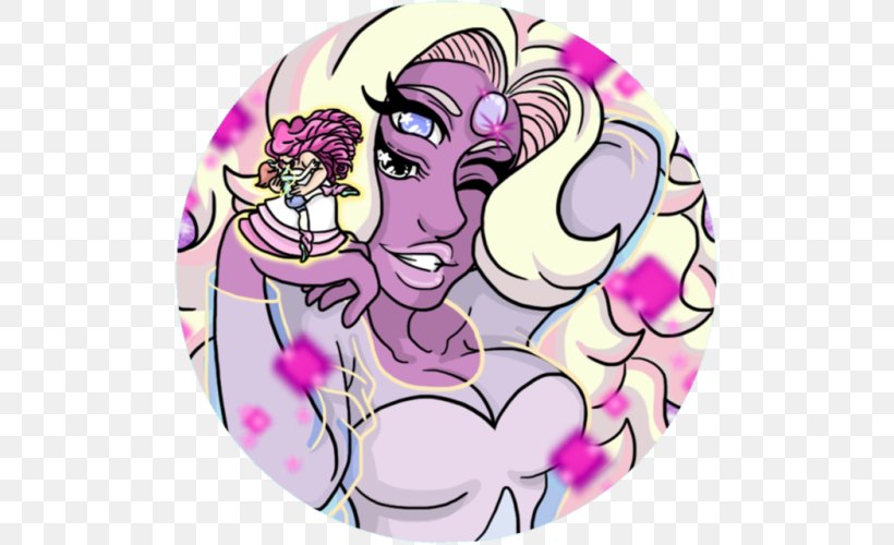 Greg Universe Stevonnie Flowey Undertale Fan Art, PNG, 500x500px, Watercolor, Cartoon, Flower, Frame, Heart Download Free