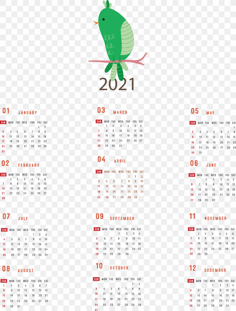 Printable 2021 Yearly Calendar 2021 Yearly Calendar, PNG, 2278x3000px, 2021 Yearly Calendar, Calendar System, Meter Download Free