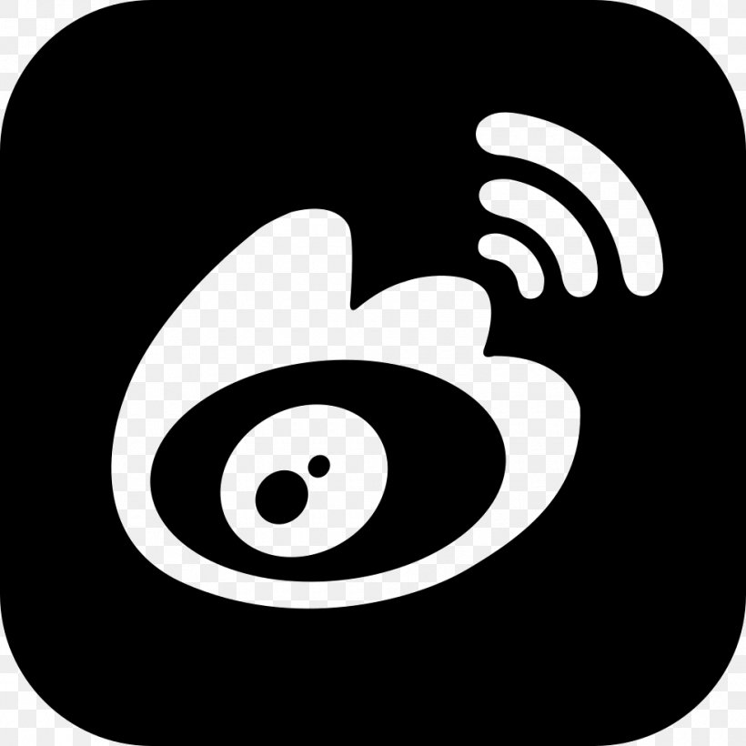 Sina Weibo Social Media Sina Corp Microblogging, PNG, 980x980px, Sina Weibo, Area, Black, Black And White, Blog Download Free