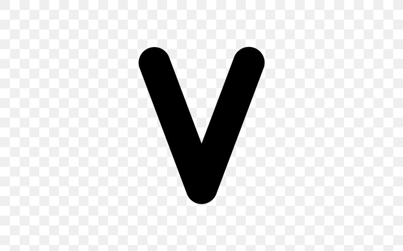Symbol Alphabet Sign V, PNG, 512x512px, Symbol, Alphabet, Black, Black And  White, Brand Download Free