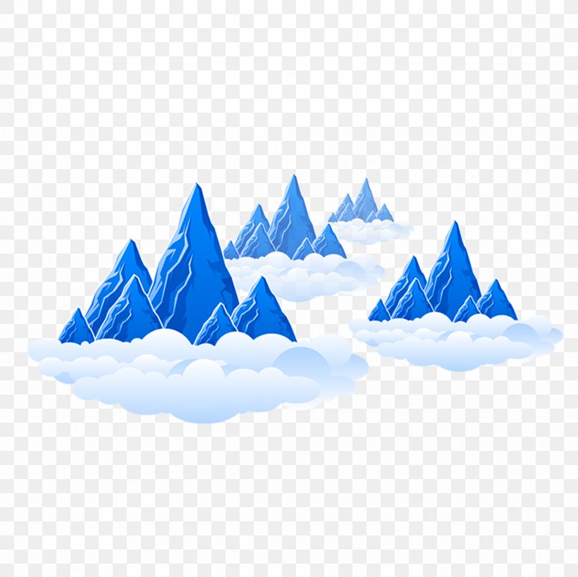 Vector Graphics Image Mountain, PNG, 2362x2362px, Mountain, Animated Cartoon, Blue, Cartoon, Drawing Download Free