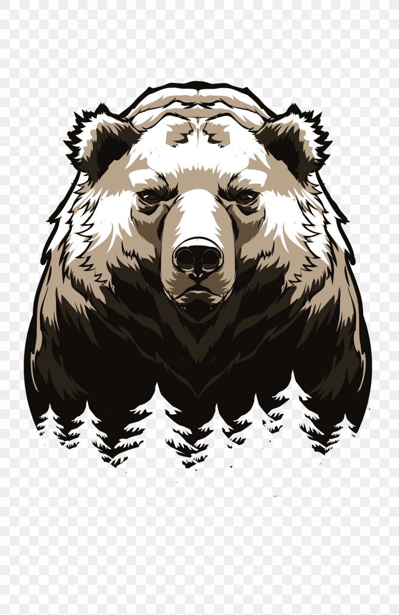 American Black Bear Grizzly Bear Vector Graphics Giant Panda, PNG, 1400x2156px, Bear, Alaska Peninsula Brown Bear, American Black Bear, Black And White, Brown Bear Download Free