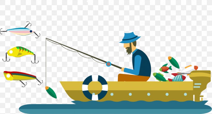 Euclidean Vector Fisherman Fishing, PNG, 872x472px, Fisherman, Angling, Carp, Fish, Fishing Download Free