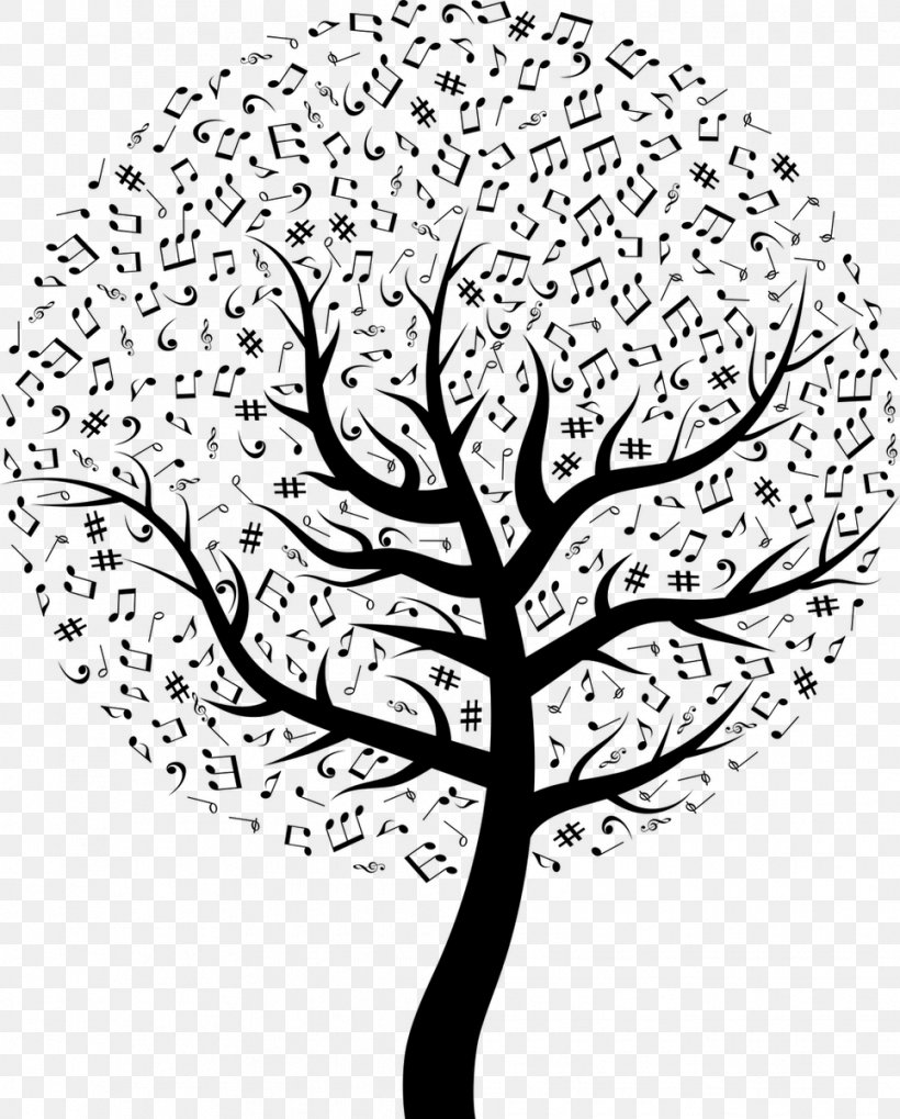 Musical Note Clef Image, PNG, 965x1200px, Musical Note, Blackandwhite, Botany, Branch, Clef Download Free
