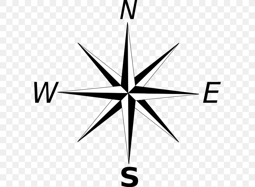 North Polaris Compass Clip Art, PNG, 600x601px, North, Black And White, Compass, Compass Rose, East Download Free