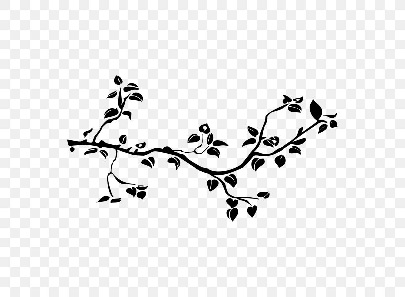 Wall Decal Tree Sticker Branch Decorative Arts, PNG, 600x600px, Wall Decal, Adhesive, Bird, Black, Black And White Download Free