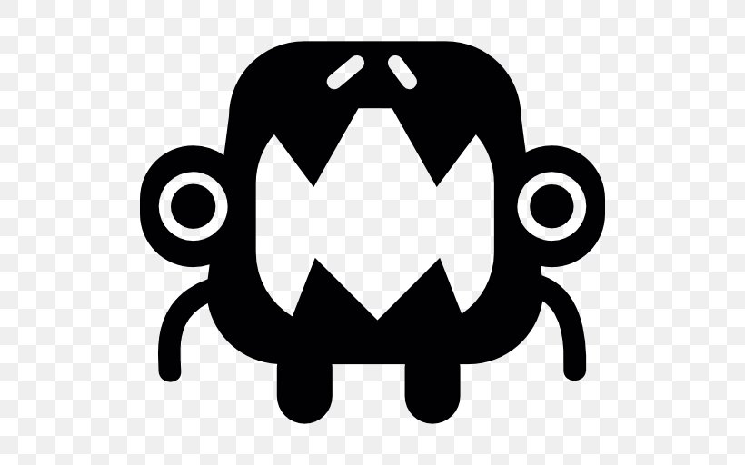 Clip Art, PNG, 512x512px, Monster, Area, Black, Black And White, Logo Download Free