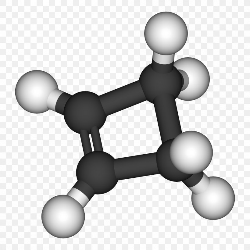 Cyclobutene Cycloalkene 1,3-Butadiene Cyclobutadiene, PNG, 1000x1000px, Cyclobutene, Alkene, Black And White, Body Jewelry, Butene Download Free
