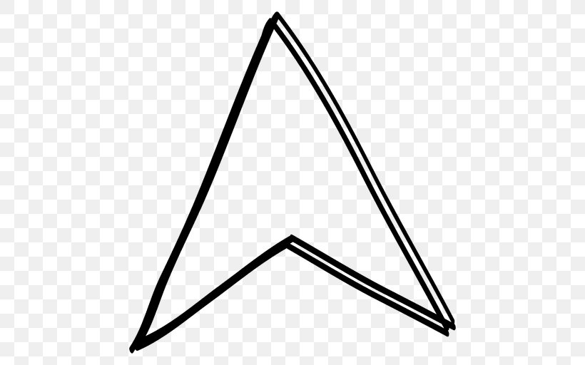 Computer Mouse Triangle Line Cursor, PNG, 512x512px, Computer Mouse, Area, Black And White, Cursor, Point Download Free