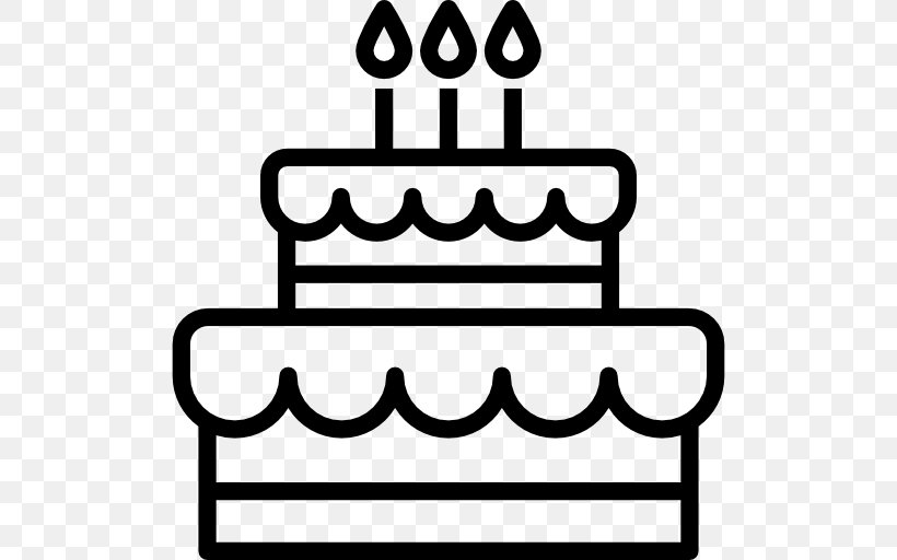 Birthday Cake Party Gift, PNG, 512x512px, Birthday Cake, Birthday, Birthday Card, Black And White, Cake Download Free