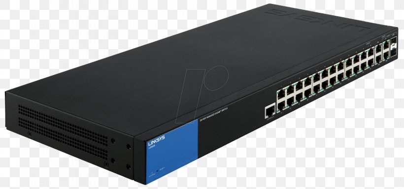 Gigabit Ethernet Network Switch Power Over Ethernet Linksys Smart LGS308P Port, PNG, 1662x780px, Gigabit Ethernet, Cisco Systems, Computer Accessory, Computer Component, Computer Network Download Free