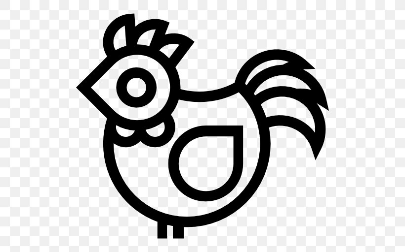 Rooster, PNG, 512x512px, Kebab, Area, Artwork, Black And White, Flower Download Free