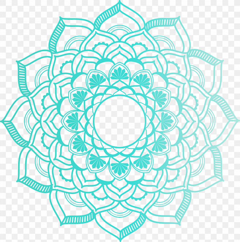 Mandala, PNG, 2968x3000px, Mandala Flower, Beauty, Coloring Book, Line Art, Mandala Download Free