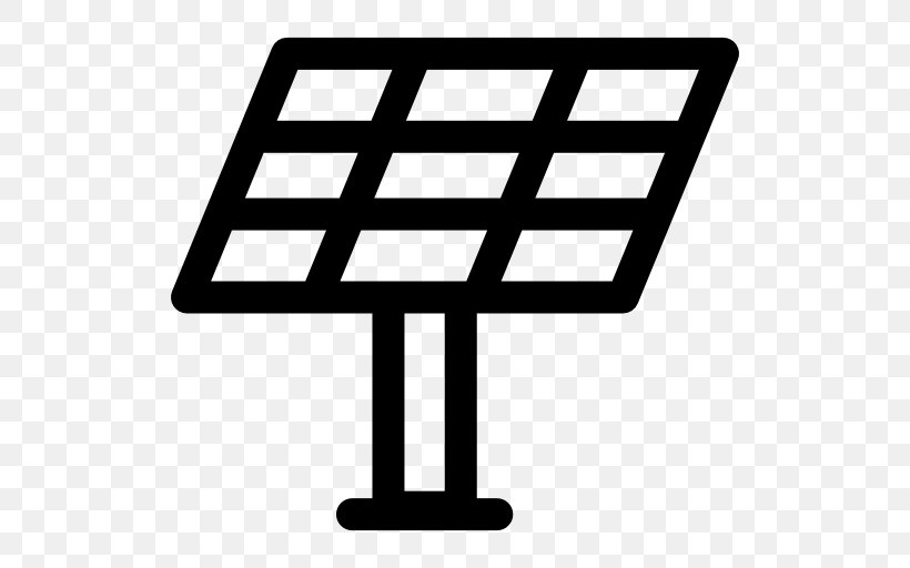 Solar Energy Solar Panels Solar Power Photovoltaics, PNG, 512x512px, Solar Energy, Area, Biomass, Black And White, Energy Download Free
