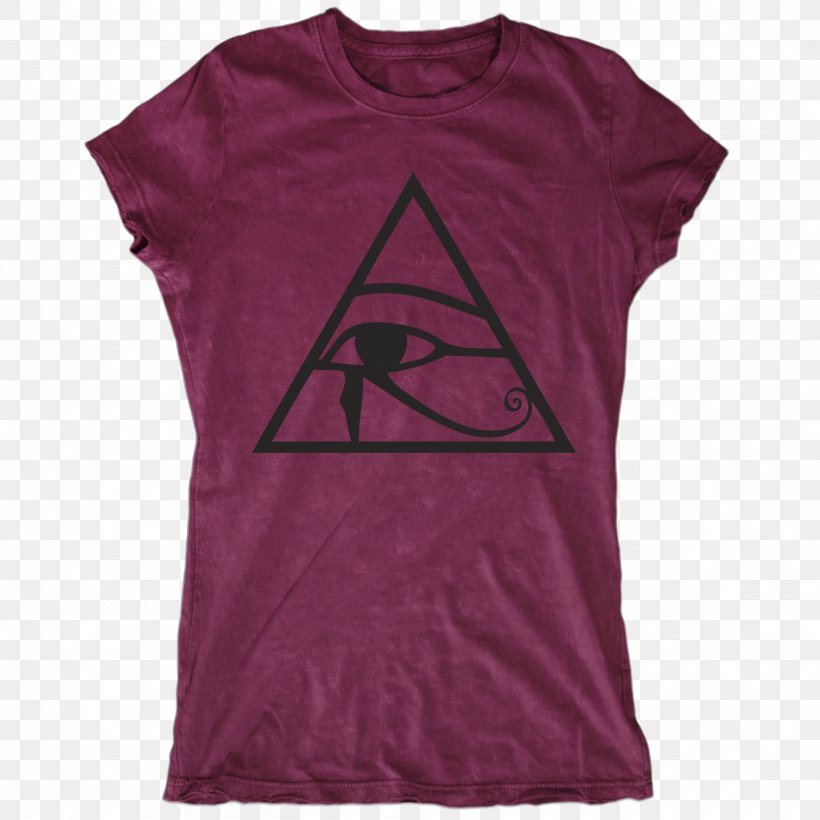 T-shirt Eye Of Horus Icarus Symbol, PNG, 2048x2048px, Tshirt, Active Shirt, Egyptian, Eye Of Horus, Feather Download Free