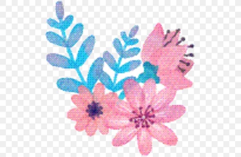 Pink Flower Cartoon, PNG, 525x534px, Pink M, Flower, Leaf, Petal, Pink Download Free