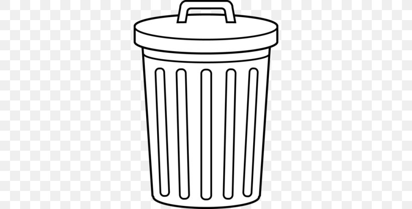 Waste Container Recycling Bin Clip Art, PNG, 288x416px, Waste Container, Area, Basket, Beverage Can, Black And White Download Free
