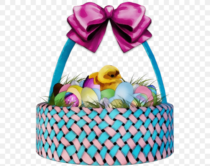 Hamper Present Gift Basket Basket Easter, PNG, 541x648px, Watercolor, Basket, Easter, Gift Basket, Hamper Download Free