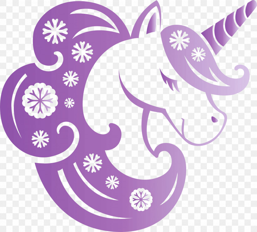 Unicorn Christmas Unicorn, PNG, 3000x2709px, Unicorn, Christmas Unicorn, Purple, Temporary Tattoo, Violet Download Free
