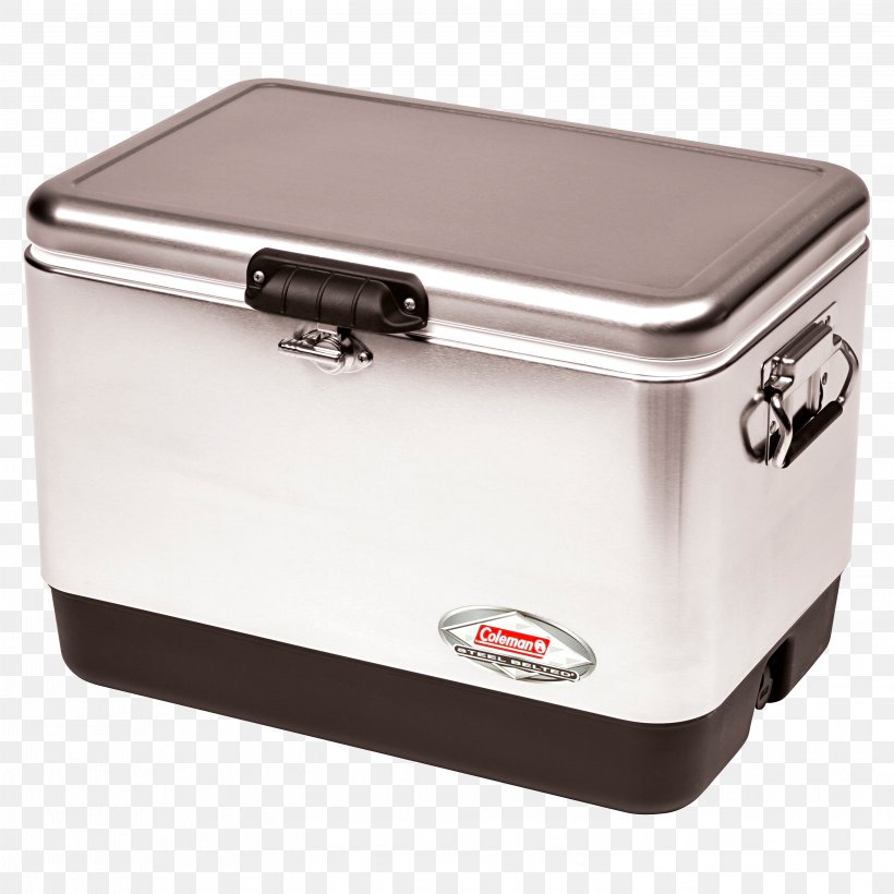 Coleman Company Coleman 54 Quart Steel Belted Cooler Stainless Steel Metal, PNG, 2998x2998px, Coleman Company, Camping, Coleman 48 Quart Cooler Combo, Cooler, Home Appliance Download Free