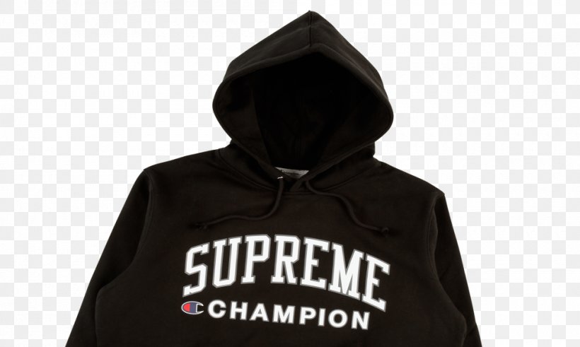 Hoodie T-shirt Champion Jacket Supreme, PNG, 1000x600px, Hoodie, Bluza, Brand, Champion, Conflagration Download Free