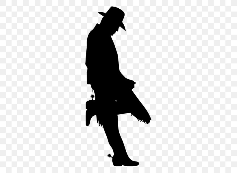 Cowboy Silhouette Drawing, PNG, 600x600px, Cowboy, Black, Black And White, Cowboy Hat, Cowman Download Free