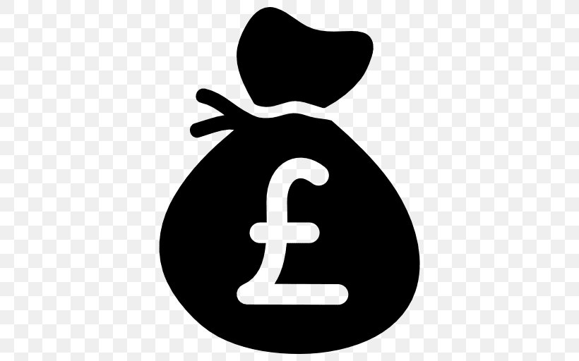 Money Bag Pound Sterling Currency Symbol Pound Sign, PNG, 512x512px, Money Bag, Bag, Black And White, Coin, Currency Symbol Download Free