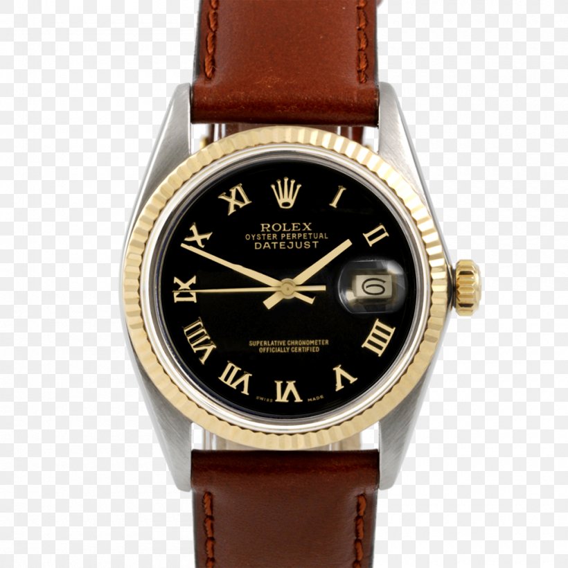 Rolex Datejust Automatic Watch Strap, PNG, 1000x1000px, Rolex Datejust, Automatic Watch, Bracelet, Brand, Brown Download Free