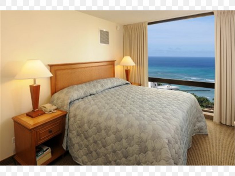 Aston Waikiki Sunset Hotel Suite Travel Accommodation, PNG, 1024x768px, Aston Waikiki Sunset, Accommodation, Bed, Bed Frame, Bed Sheet Download Free