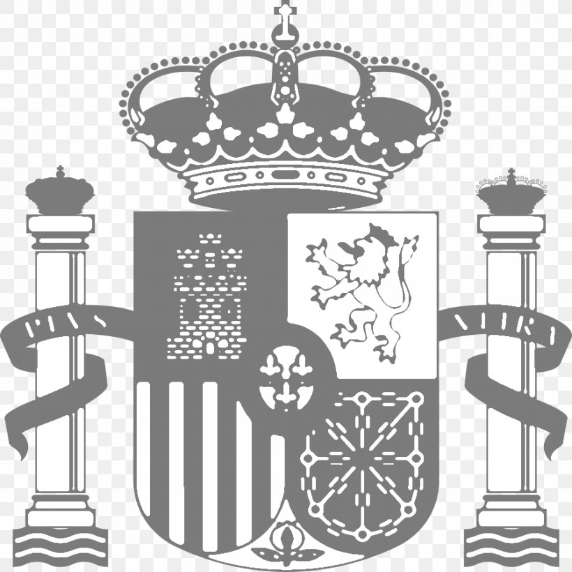 Coat Of Arms Of Spain Flag Of Spain, PNG, 900x900px, Spain, Area, Black And White, Brand, Catalan Independence Movement Download Free