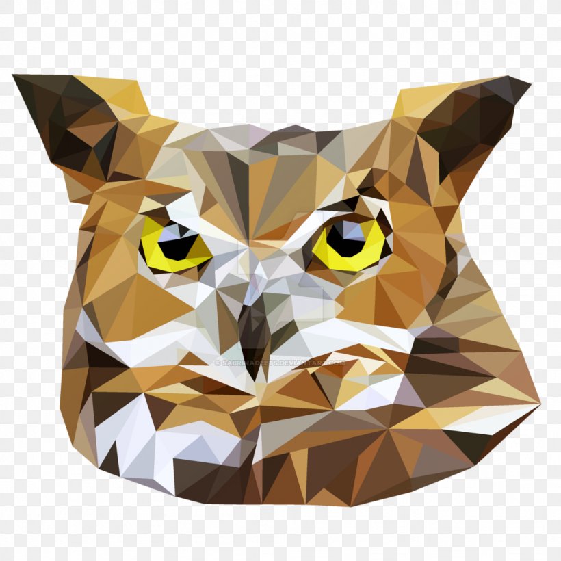 Owl Low Poly DeviantArt Animal, PNG, 1024x1024px, Owl, Animal, Art, Bird Of Prey, Computer Download Free