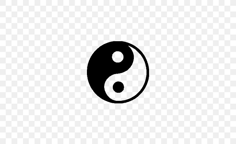 Yin And Yang Black And White Symbol, PNG, 500x500px, Yin And Yang, Black And White, Brand, Color, Logo Download Free