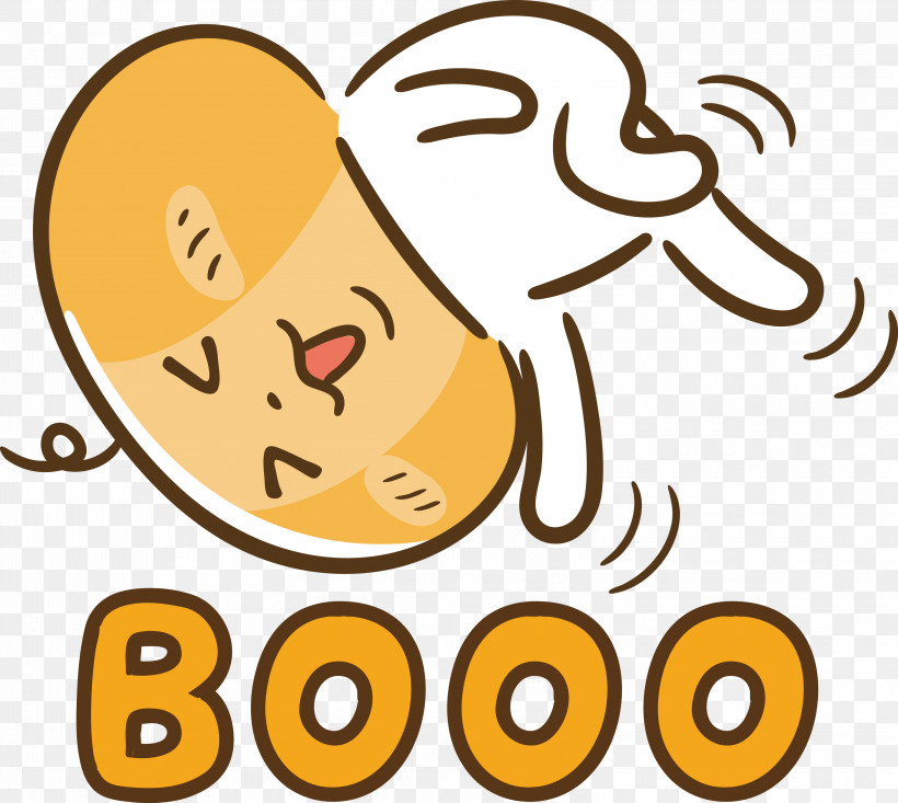 Booo Happy Halloween, PNG, 3000x2684px, Booo, Behavior, Cartoon, Geometry, Happiness Download Free