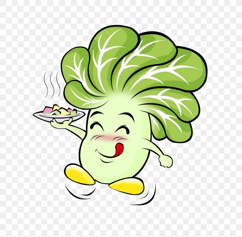 Cartoon Vegetable Chinese Cabbage, PNG, 1329x1303px, Cartoon, Art, Chinese Cabbage, Fictional Character, Flower Download Free