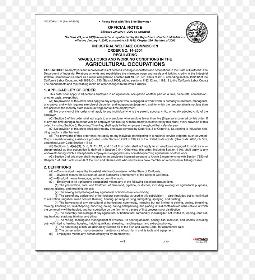 Wage Industrial Welfare Commission California Job Conditions De Travail, PNG, 696x900px, Wage, Agriculture, Area, California, Conditions De Travail Download Free