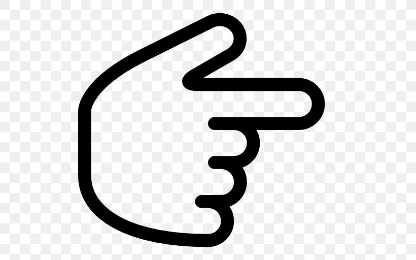 Index Finger Pointing, PNG, 512x512px, Index Finger, Abziehtattoo, Area, Black And White, Cursor Download Free