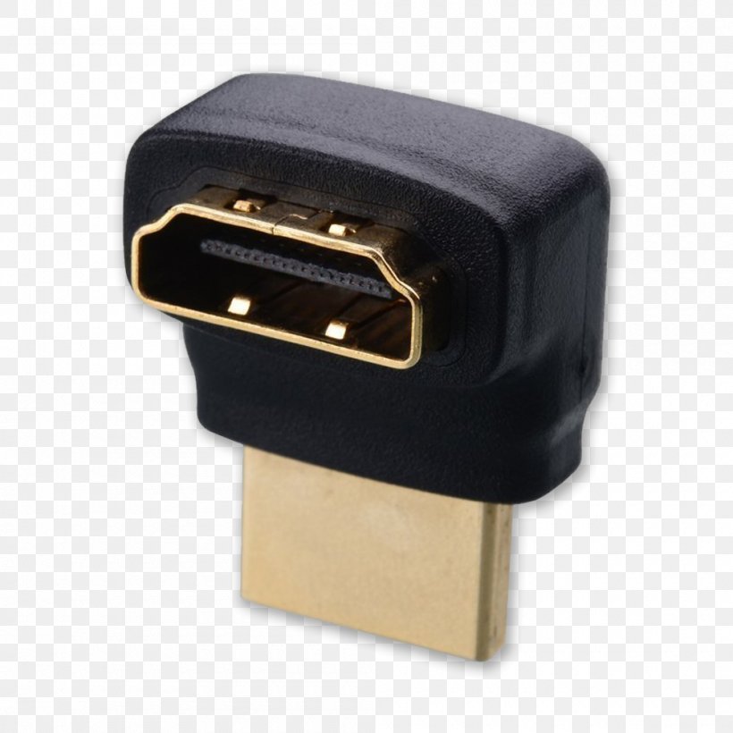 HDMI Adapter Electrical Cable Electrical Connector Digital Visual Interface, PNG, 1000x1000px, 4k Resolution, Hdmi, Adapter, Cable, Computer Port Download Free