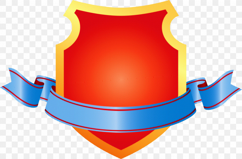 Emblem Ribbon, PNG, 2999x1972px, Emblem Ribbon, Electric Blue, Emblem, Logo, Orange Download Free