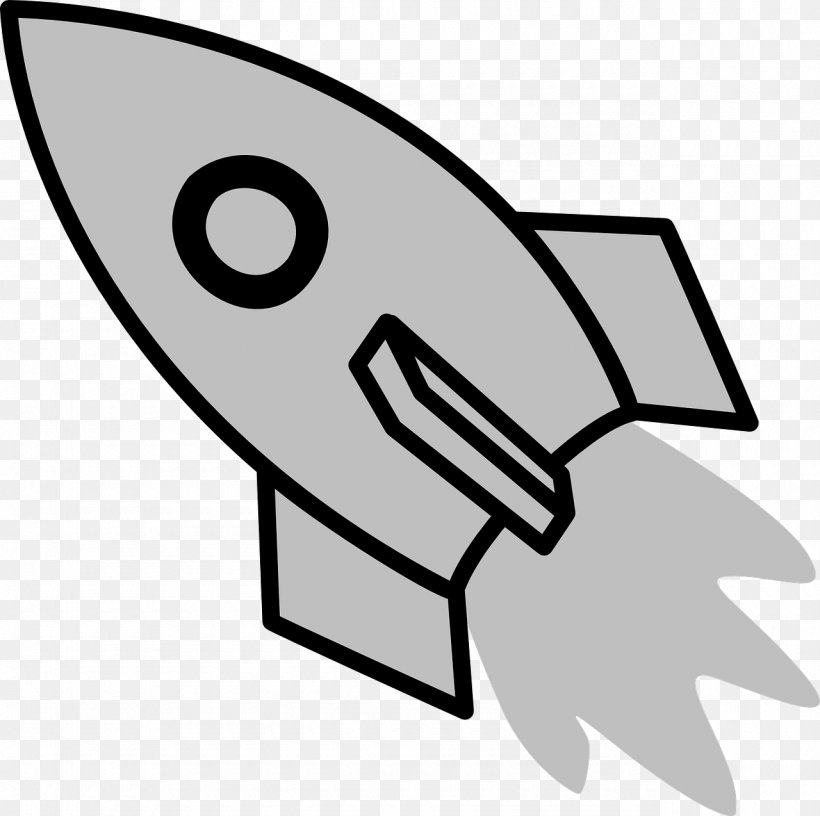 Rocket Spacecraft Clip Art, PNG, 1280x1274px, Rocket, Area, Artwork, Black, Black And White Download Free