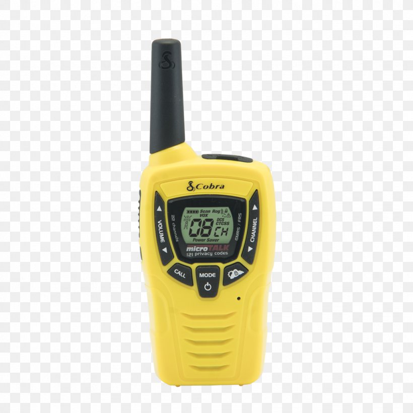 Two-way Radio Family Radio Service Walkie-talkie General Mobile Radio Service, PNG, 1024x1024px, Twoway Radio, Antique Radio, Cobra Cx112, Electronic Device, Family Radio Service Download Free