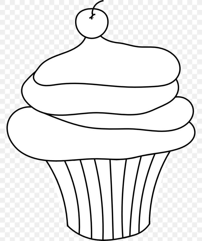 Cupcake Frosting & Icing Muffin Red Velvet Cake Clip Art, PNG, 768x975px, Cupcake, Artwork, Black And White, Cake, Chocolate Download Free