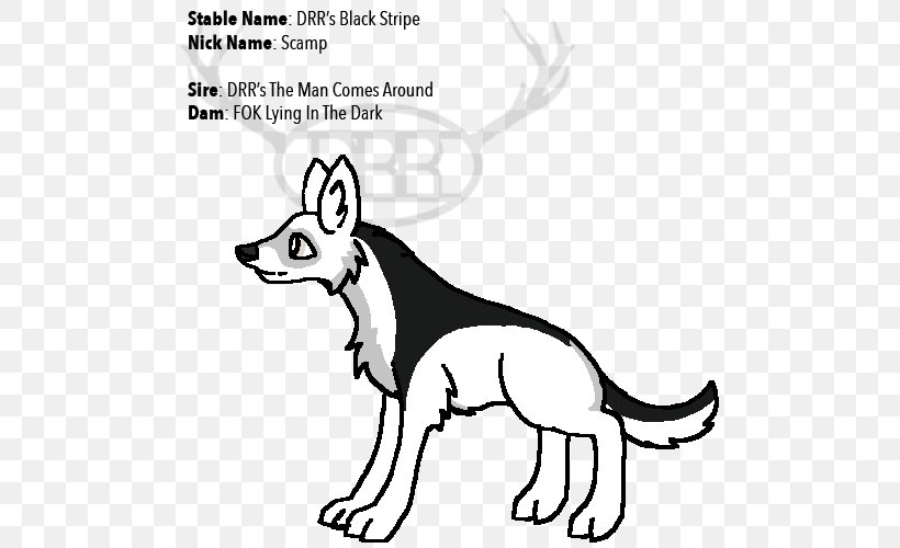 Dog Breed Red Fox Line Art Clip Art, PNG, 500x500px, Dog Breed, Area, Artwork, Black And White, Breed Download Free