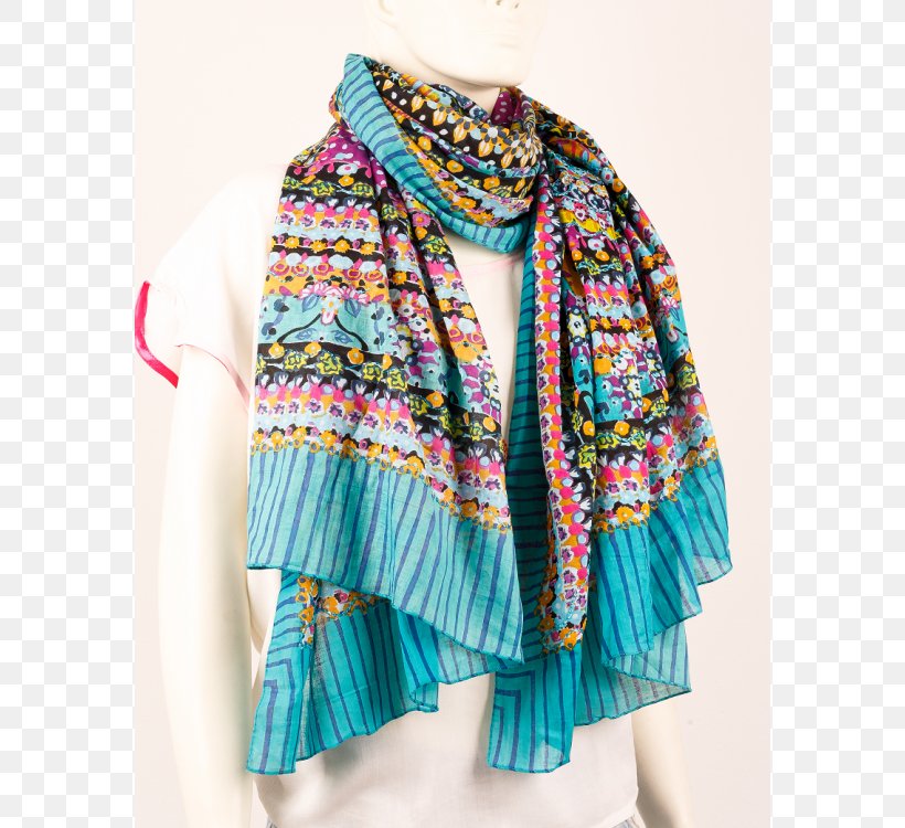 Neck Scarf Outerwear Stole Turquoise, PNG, 750x750px, Neck, Clothing, Outerwear, Scarf, Shawl Download Free