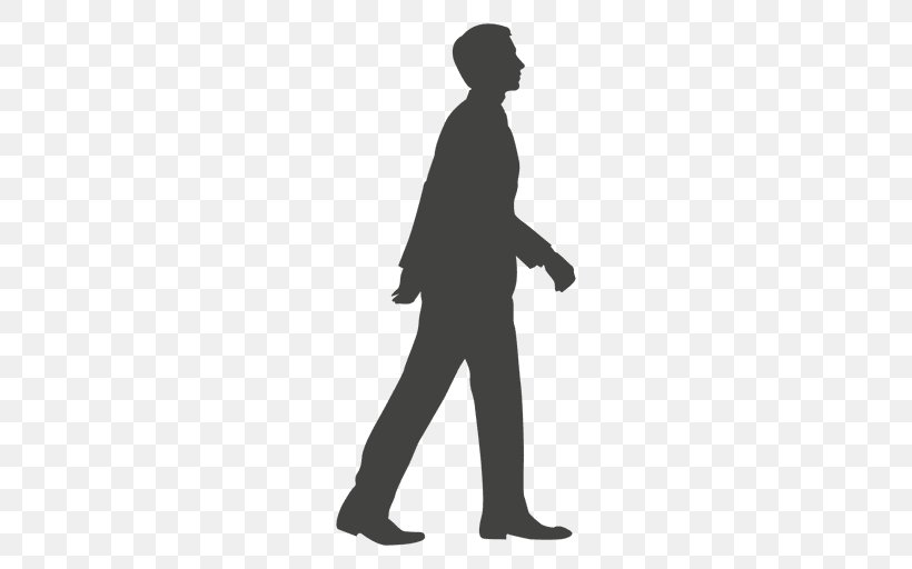 Silhouette Walk Cycle, PNG, 512x512px, Silhouette, Animation, Arm, Black, Black And White Download Free