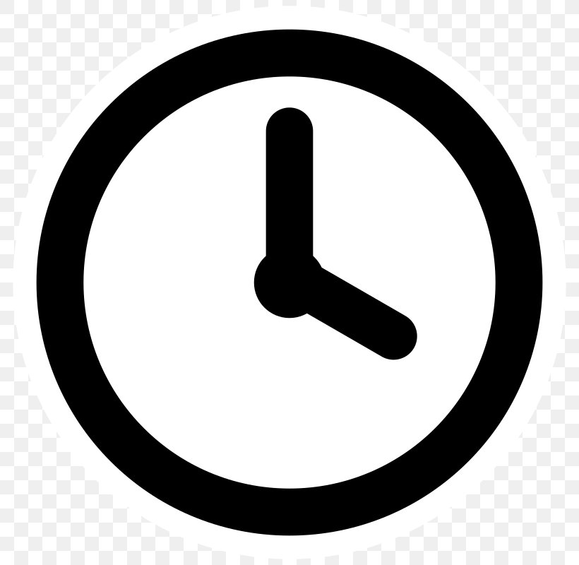 Alarm Clocks Clip Art, PNG, 800x800px, Clock, Alarm Clocks, Area, Black And White, Digital Clock Download Free